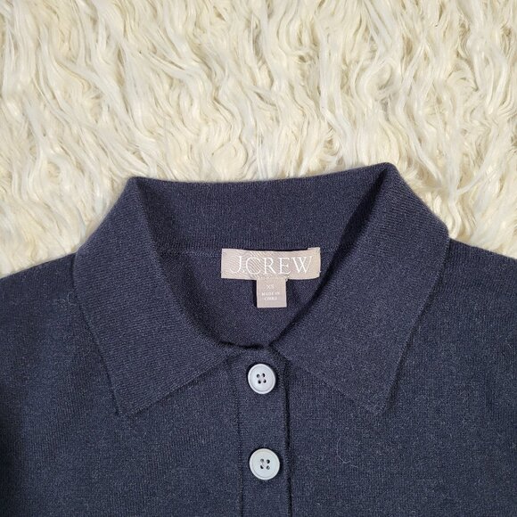 J.Crew Featherweight Cashmere-Blend Long-Sleeve Polo Shirt - Picture 5 of 9